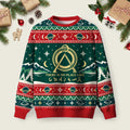 There Is No Place Like Home Vintage Stargate Ugly Christmas Sweater Festive Clothes Gifts