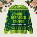 Zombie Research Center Ugly Christmas Sweater Christmas Clothing Xmas Apparel Gifts