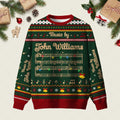 Music By John Williams Ugly Christmas Sweater Christmas Vacation Clothing Xmas Presents