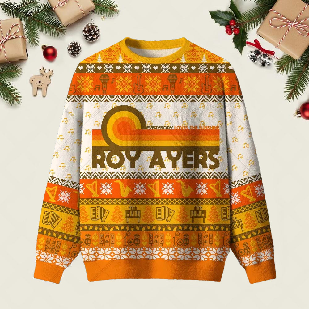 Roy Ayers Ugly Christmas Sweater Warm Clothes For Winter Christmas Apparel Gifts