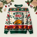 The Ultimate Winter Bird Count Ugly Christmas Sweater Holiday Clothing Xmas Pullover