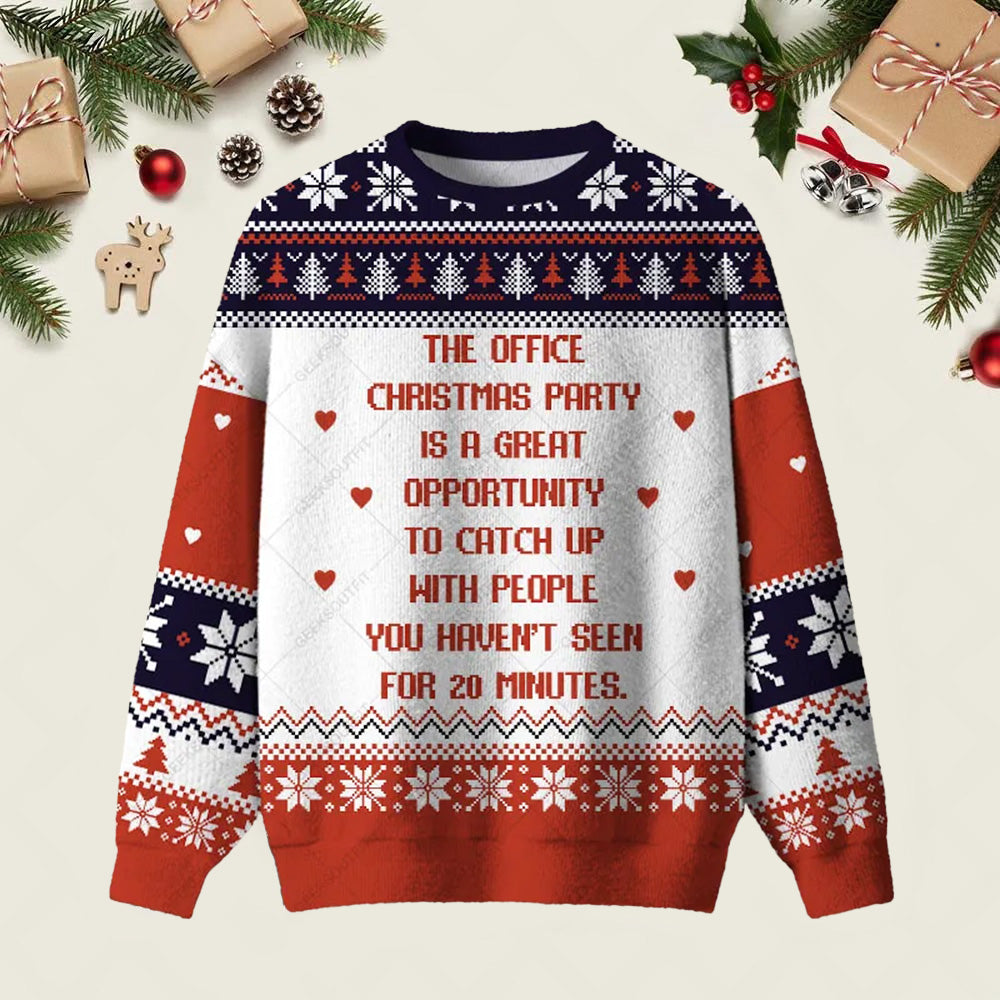 The Office Christmas Party Ugly Christmas Sweater Xmas Apparel Holiday Clothing Gifts