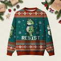 Resist Frog Ugly Christmas Sweater Warm Clothes For Winter Christmas Pullover Gifts