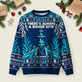 Theres Always A Bigger Villain Ugly Christmas Sweater Festive Clothing Xmas Gifts