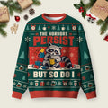 Raccoon The Horrors Persist But So Do I Ugly Christmas Sweater Xmas Apparel Gifts