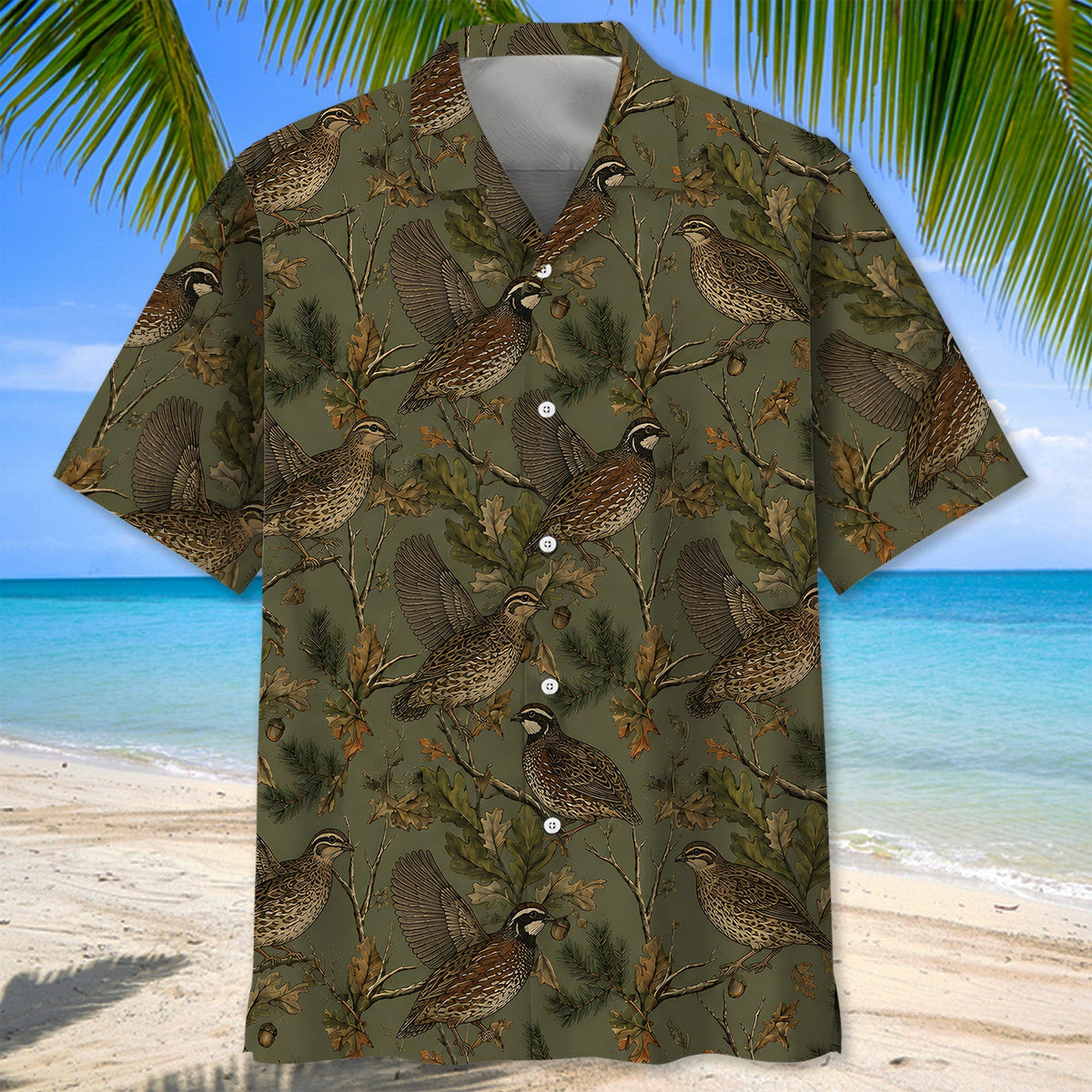Bird Hunting Pattern Hawaiian Shirt Outdoor Hawaiian Shirt Hunting Lover Gifts