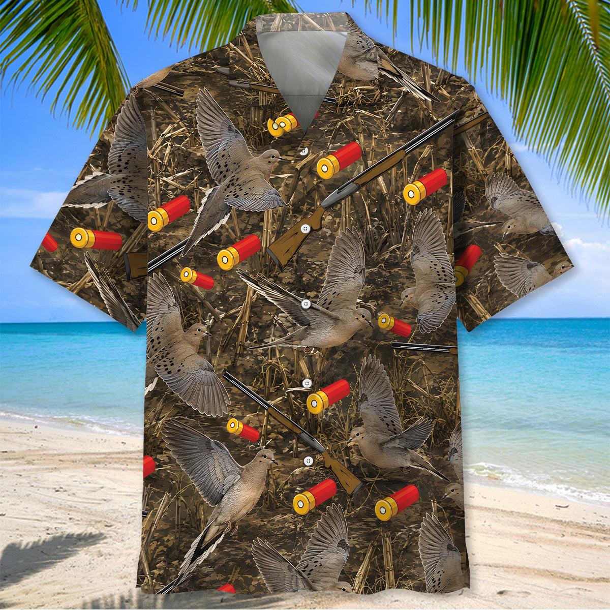Dove Hunting Pattern Hawaiian Shirt Bird Hunting Shirt Gifts For Husband