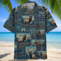 Deer Hunting Vintage Artwork Hawaiian Shirt Deer Hunting Shirt Gifts For Dad