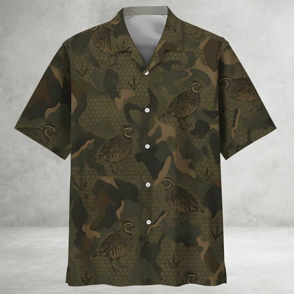 Bird Hunting Camo Hawaiian Shirt Outdoorsman Shirt Hunting Lover Gifts