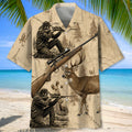 Deer Hunting Pattern Hawaiian Shirt Vintage Huntin Season Clothing Husband Gifts