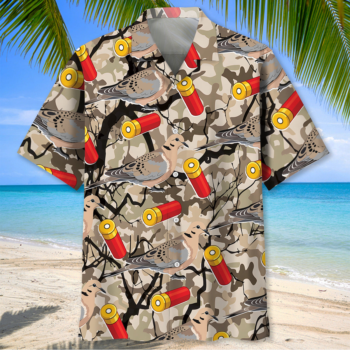 Dove Camouflage Hunting Pattern Hawaiian Shirt Hunting Season Clothes Him Gifts