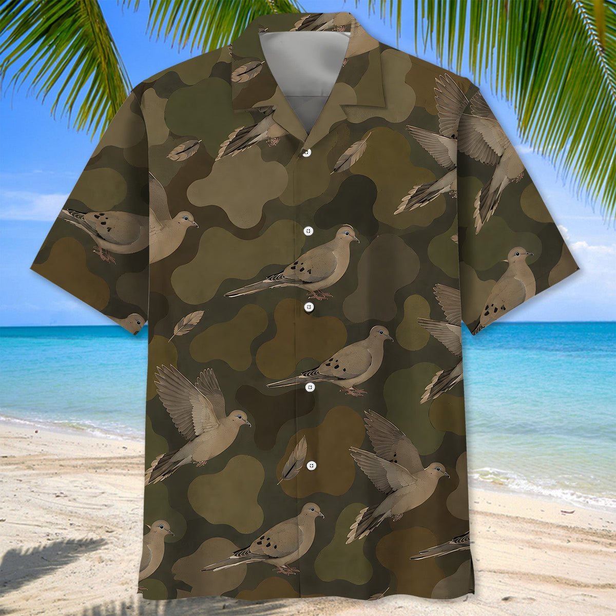 Dove Camouflage Hunting Pattern Camo Hawaiian Shirt Hunting Season Outfits Gifts