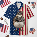 America Funny Bird Hawaiian Shirt Hunter Aloha Shirt Gift For Hunting Lover