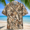 Dove Hunting Pattern Hawaiian Shirt Vintage Hunting Aloha Shirt Gift For Hunter