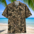 Dove Camouflage Graphic Pattern Hawaiian Shirt Hunter Aloha Shirt Gift For Husband