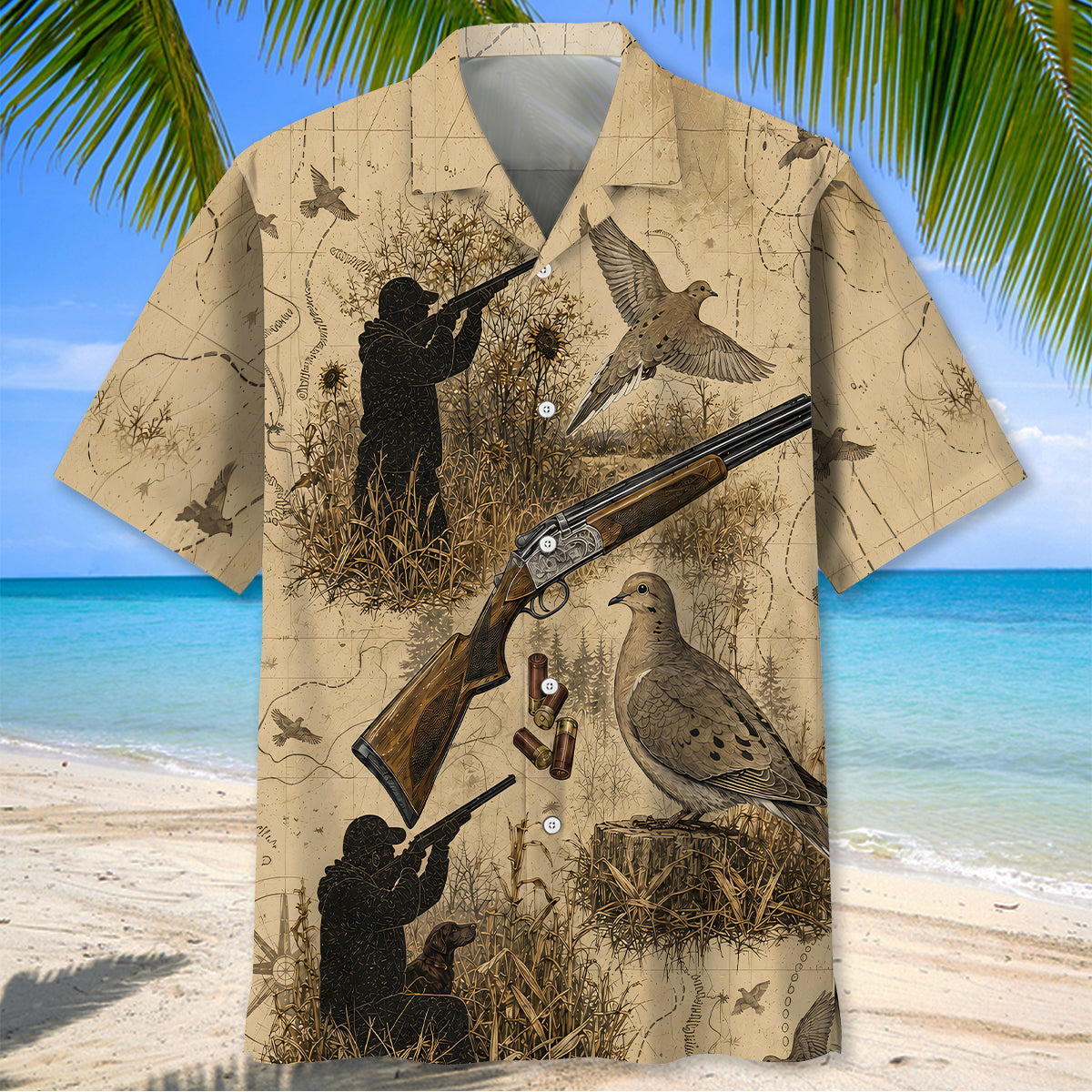Deer Hunting Vintage Artwork Hawaiian Shirt Huntin Season  Clothing Friends Gifts