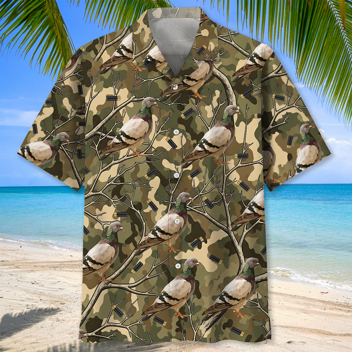 Dove Hunting Camo Hawaiian Shirt Men_s Hunting Season Attire Hunting Lover Gifts