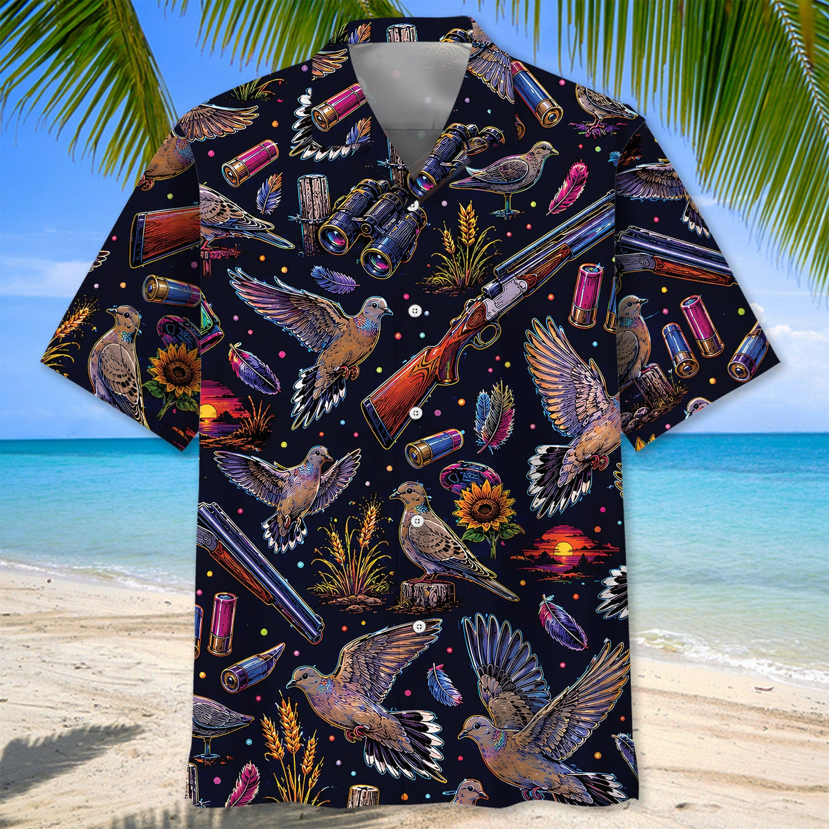 Dove Hunting Pattern Hawaiian Shirt Hunting Lover Outfits Gift For Brother