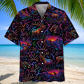 Deer Hunting Graphic Pattern Hawaiian Shirt Hunting Aloha Shirt Gift For Grandpa