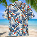 Dove Hunting Blue Hawaiian Shirt Hunter Aloha Shirt Hunting Lover Gifts