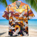 Dove Hunting Pattern Hawaiian Shirt Hunter Aloha Shirt Gift For Hunting Enthusiast