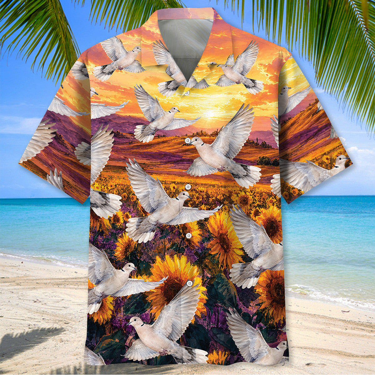 Dove Hunting Pattern Hawaiian Shirt Hunter Aloha Shirt Gift For Hunting Enthusiast