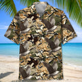Duck Hunting Pattern Camo Hawaiian Shirt Hunting Button Up Shirt Gift For Dad