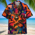 Deer Hunting Pattern Hawaiian Shirt Vintage Hunting Season Shirt Hunting Lover Gifts