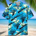 Deer Hunting Pattern Hawaiian Shirt Hunting Season Aloha Shirt Cool Gifts For Dad