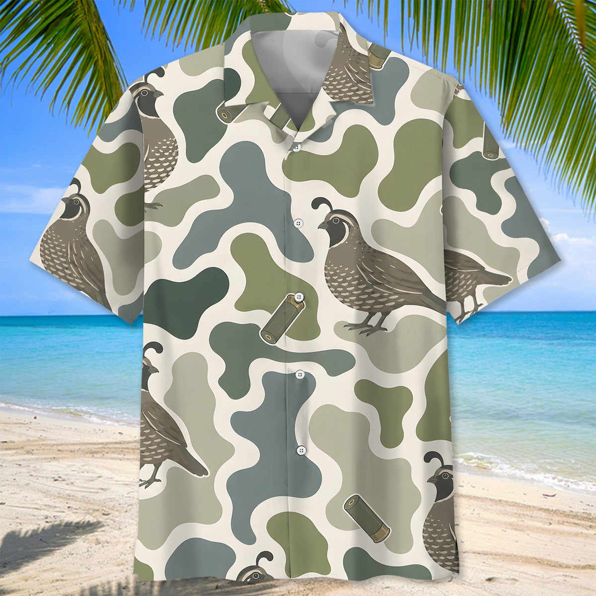 Bird Camouflage Hunting Funny Pattern Hawaiian Shirt Hunting Aloha Shirt Dad Gifts