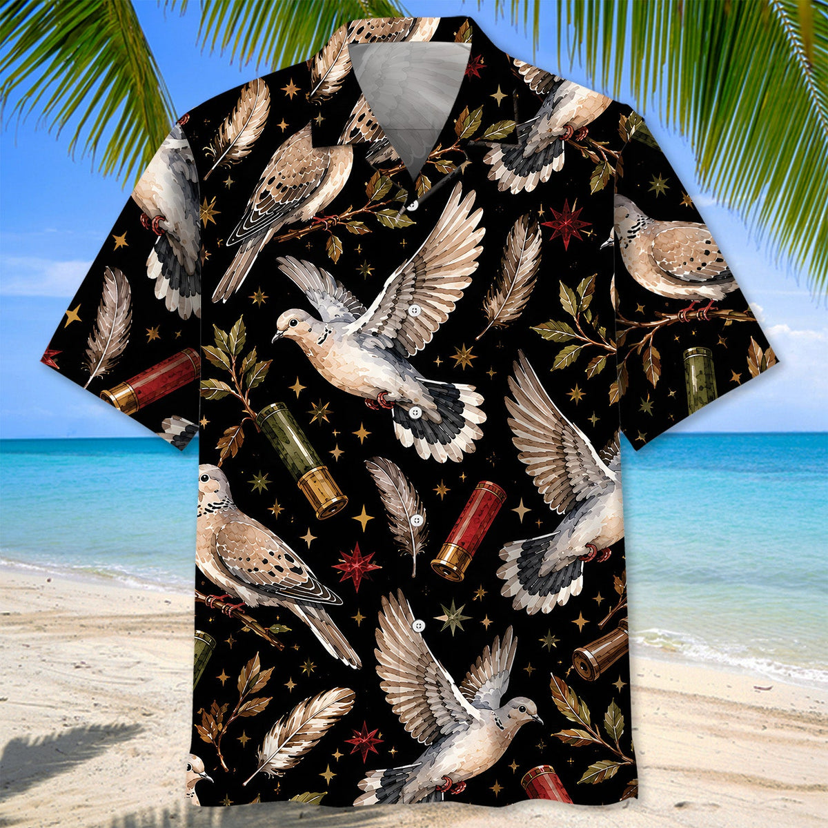 Dove Hunting Pattern Hawaiian Shirt Huntin Season Clothing Friend Gifts