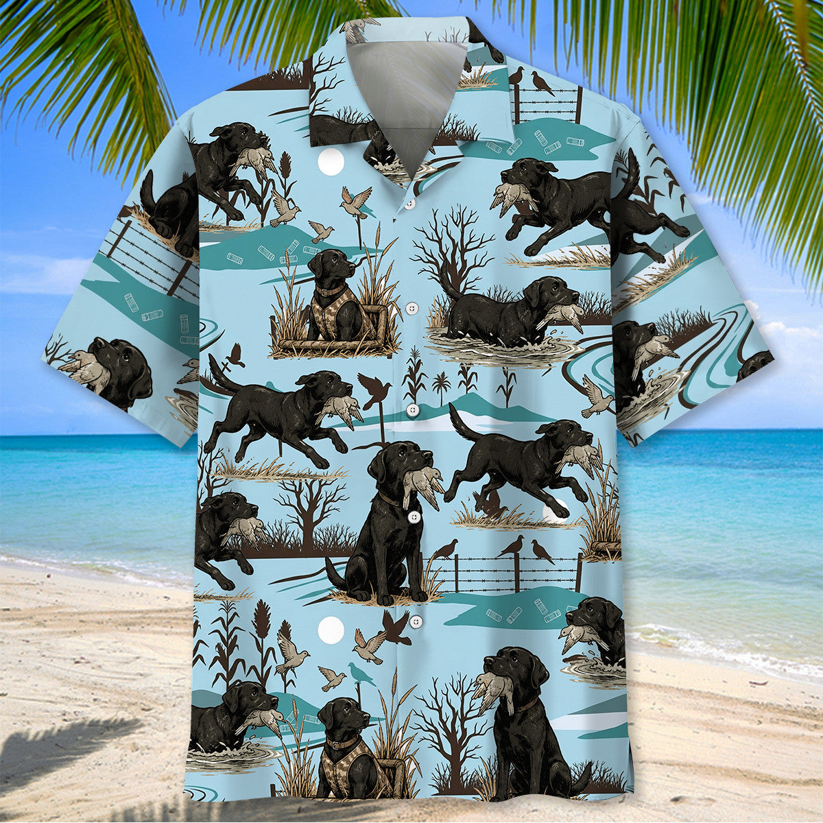 Dove Hunting Pattern Hawaiian Shirt Hunter Clothing Gift For Husband