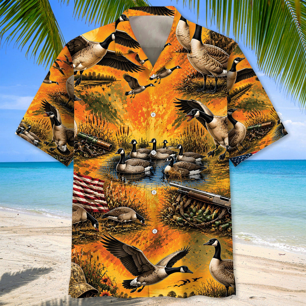 Duck Hunting Pattern Hawaiian Shirt Hunting Season Aloha Shirt Gifts For Father