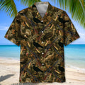 Wild Turkey Hunting Pattern Camo Hawaiian Shirt Hunting Shirt Him Gifts