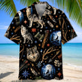 Wild Wolf Hunting Pattern Hawaiian Shirt Hunting Lover Shirt Gift For Brother
