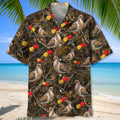 Vintage Camouflage Dove Hunting Hawaiian Shirt Huntin Season Shirt Husband Gifts