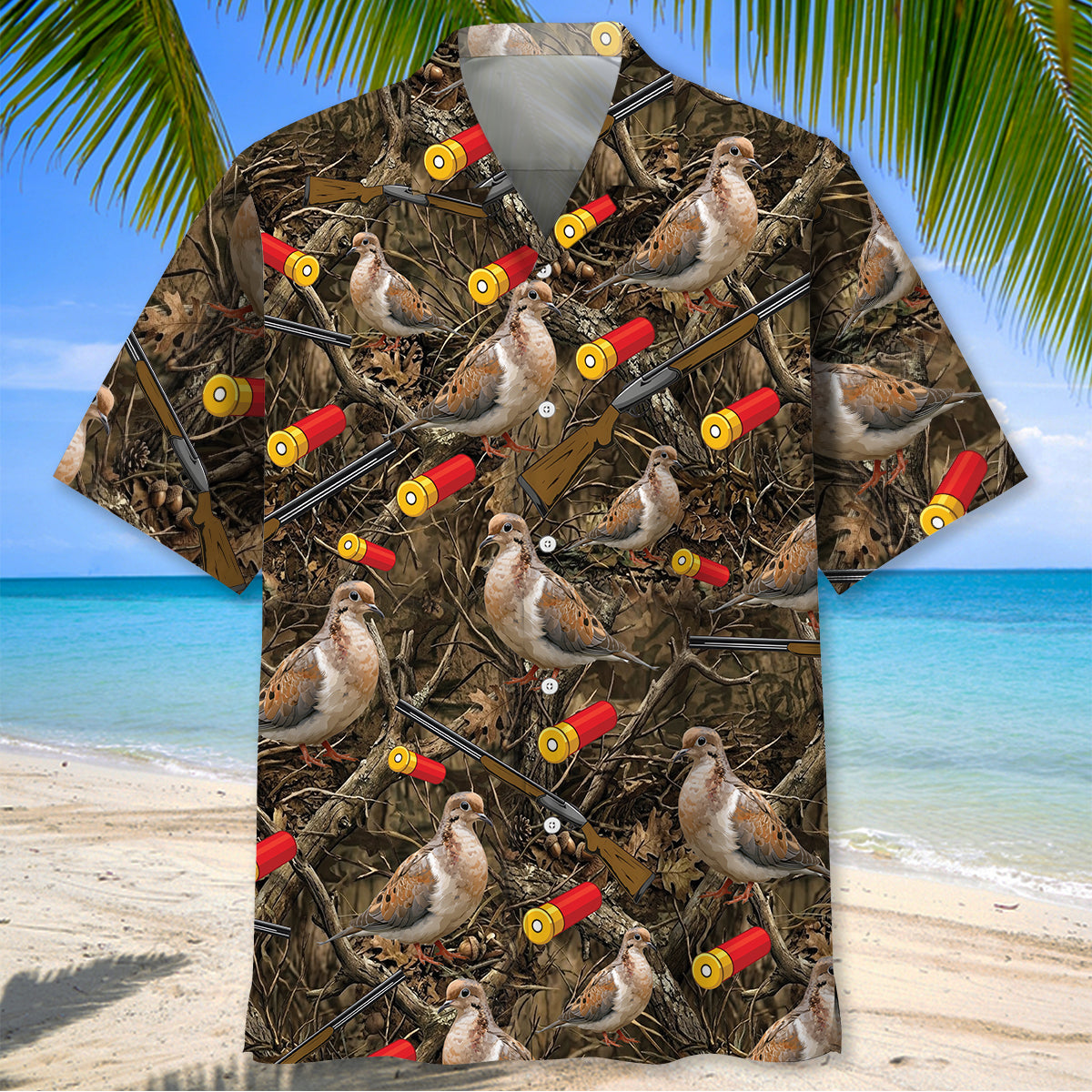 Vintage Camouflage Dove Hunting Hawaiian Shirt Huntin Season Shirt Husband Gifts