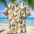 Duck Hunting Pattern Hawaiian Shirt Vintage Hunting Season Aloha Shirt Husband Gifts