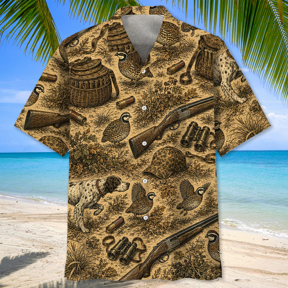 Pointer Hunting Dog Print Hawaiian Shirt Hunting Lover Gear Hunting Lover Gifts