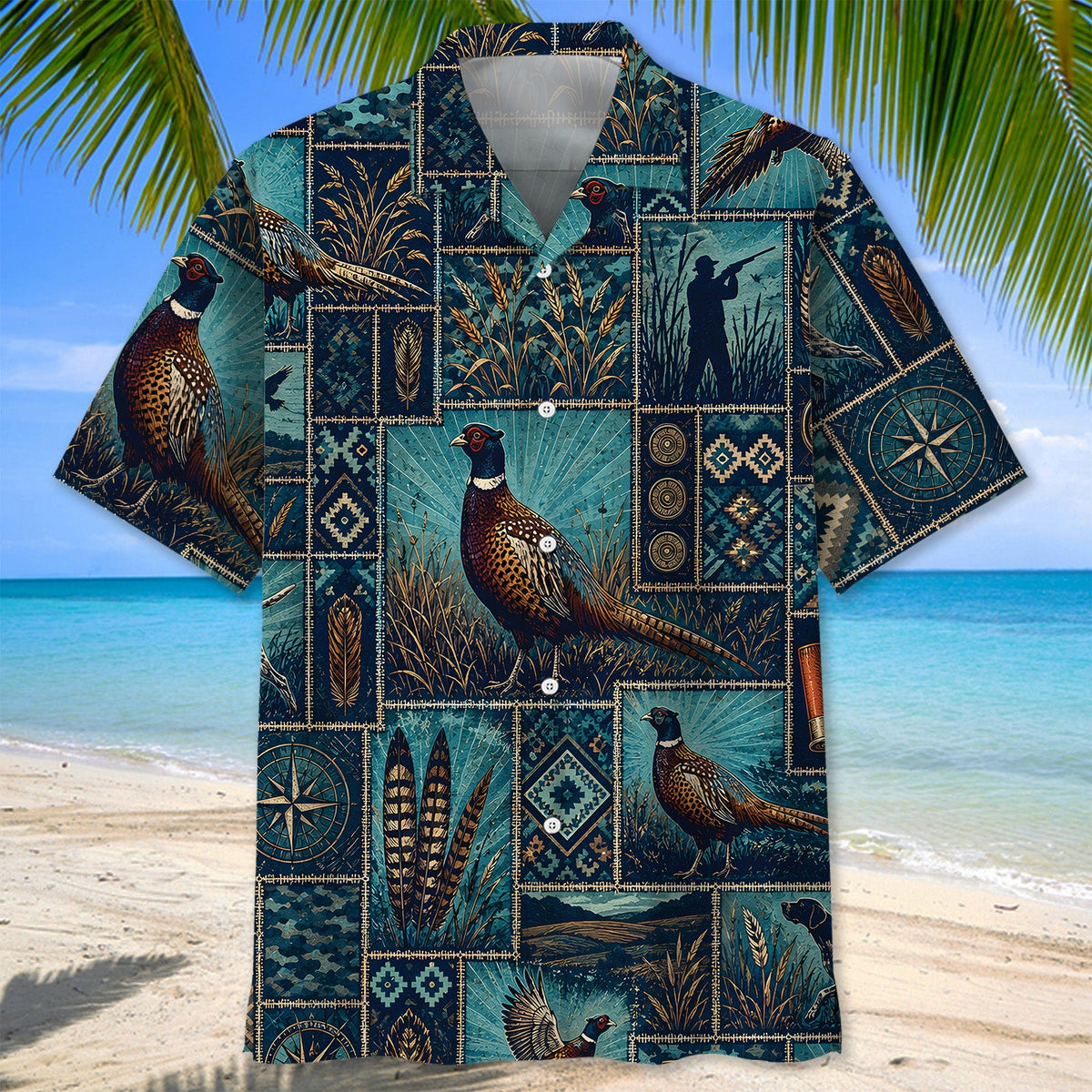 Pheasant Hunting Hawaiian Shirt Hunting Aloha Shirt Gift For Hunting Enthusiast