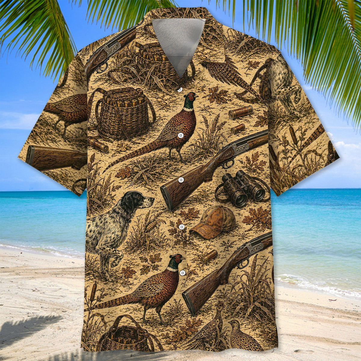 Pointer Hunting Dog Print Hawaiian Shirt Hunting Season Aloha Shirt Gifts For Husband