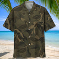 Vintage Mourning Duck Camo Hawaiian Shirt Hunting Season Aloha Shirt Father Gifts