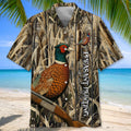 Pheasant Hunting Pattern Hawaiian Shirt Huntin Season Shirt Gift For Hunter