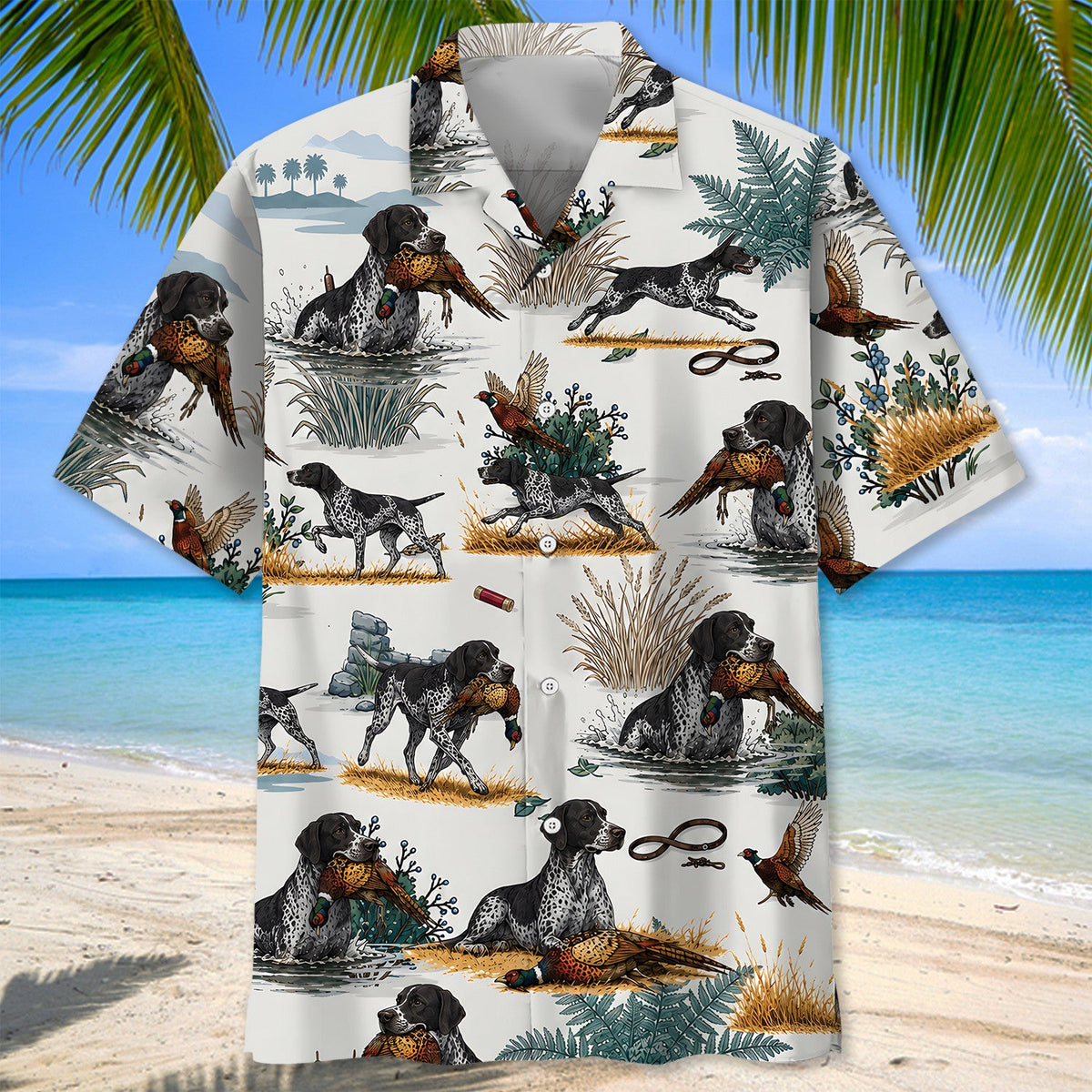 Pheasant Hunting Pattern Hawaiian Shirt Outdoor Hawaiian Shirt Gift For Hunting Lover