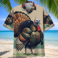 Wild Turkey Hunting Pattern Hawaiian Shirt Huntin Season Shirt Gift For Turkey Hunter