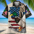 Vintage Mallard Duck Hunting Camo Hawaiian Shirt Huntin Season Shirt Dad Gifts
