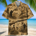 Pheasant Hunting Hawaiian Shirt Vintage Hunting Season Aloha Shirt Gift For Brother
