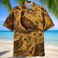 Vintage Pheasant Hunting Hawaiian Shirt Hunting Aloha Shirt Husband Gifts