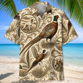 Pheasant Hunting Pattern Hawaiian Shirt Huntin Season Clothing Husband Gifts