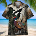 Pheasant Hunting Pattern Hawaiian Shirt Huntin Season Shirt Gift For Dad